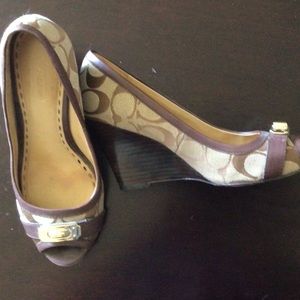 Coach wedge shoes